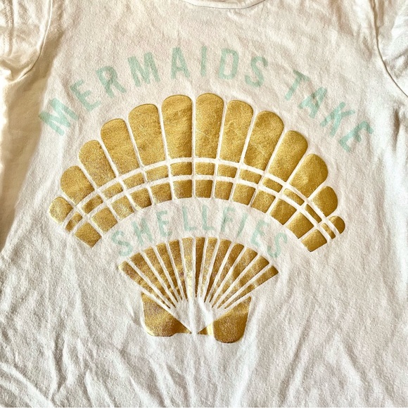4/5T T-shirt girls “Mermaids Take Shelfies” - Picture 2 of 5